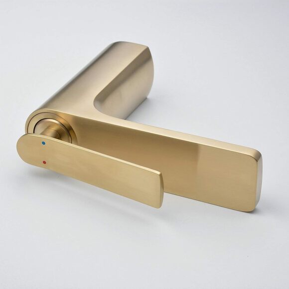 BEELEE Faucet Bathroom Sink Lavatory Vessel with Single Handle Gold Solid Brass - Picture 7 of 13